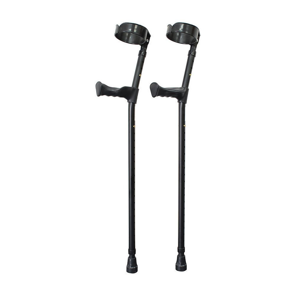 Crutches - Double Adjustable Forearm Crutch With Anatomical Handle